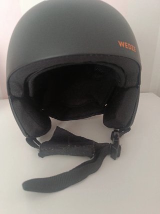Casco esquí infantil Wedze, modelo Piste 500 negro