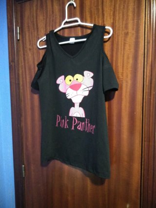 Camiseta Tirantes Mujer Pantera Rosa Talla M