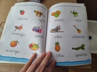 Cuaderno infantil primeras palabras