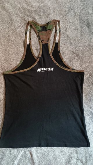 Camiseta Myprotein Negra Talla M Camuflaje