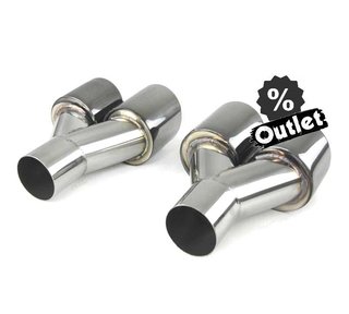 CX COLA IZQ ESCAPE UNIVERSAL 4 x 89MM ACERO INOX NEGRO AHUMA