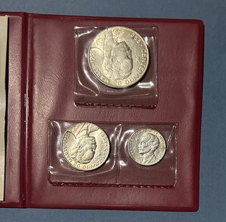 3 MONEDAS PLATA CUBA 1953 CENTENARIO JOSE MARTI