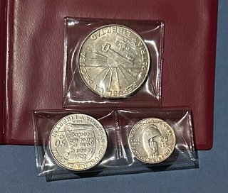 3 MONEDAS PLATA CUBA 1953 CENTENARIO JOSE MARTI