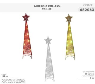Albero di Natale luminoso decorativo