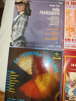Lote 6 Vinilos Zarzuela Clásica