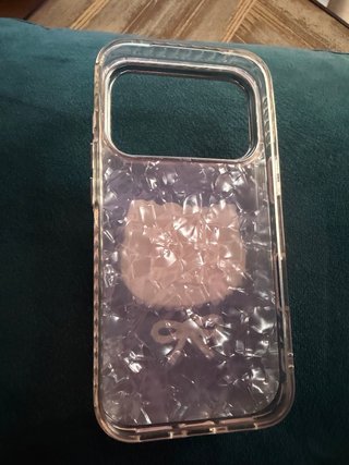 Funda iPhone 17 Pro Hello Kitty Perlas