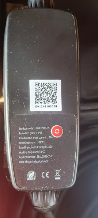 Cable de carga EV con conector Tipo 2