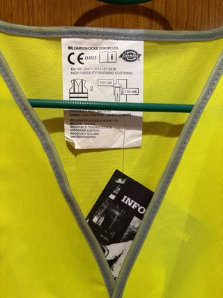 Chaleco de trabajo Dickies reflectante nuevo