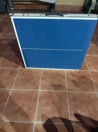 Mini mesa ping pong azul