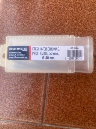 Fresa B/Electromag. Ø 30 mm. Prof. Corte 50 mm.