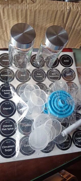 Set de 24 Frascos para Especias con Etiquetas