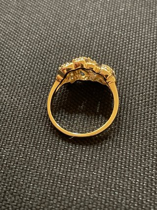 Anillo Oro Laminado 14k Circonitas