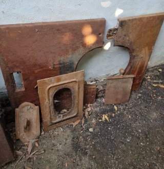Cocina de leña antigua