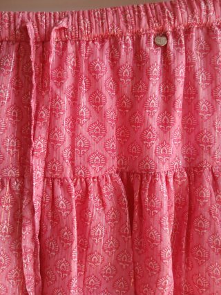 Falda Green Coast rosa volantes