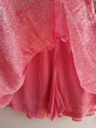 Falda Green Coast rosa volantes