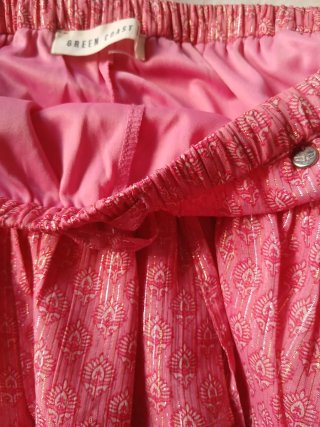 Falda Green Coast rosa volantes