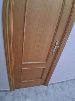 Puertas de madera con cristal