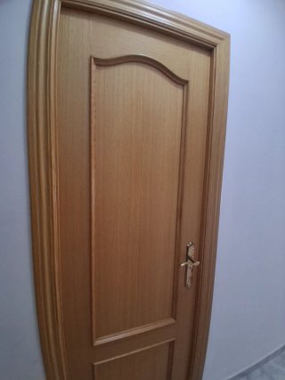 Puertas de madera con cristal