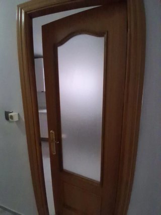 Puertas de madera con cristal