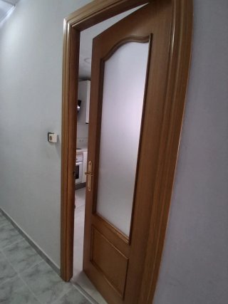 Puertas de madera con cristal
