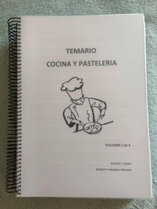 Temario apuntes Cocina Profesor Técnico FP
