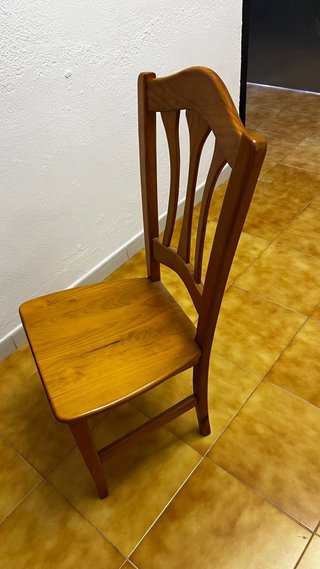 Mesa de comedor extensible de madera maciza
