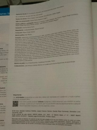 Lengua y Literatura, 4 ESO, Operación mundo