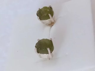Orecchini Moldavite/Vltavin Argento 925