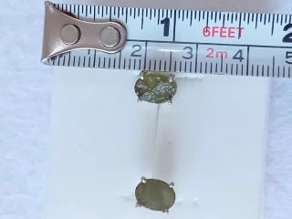 Orecchini Moldavite/Vltavin Argento 925
