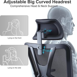 Silla de Oficina Ergonómica lumbar Premium Ticova
