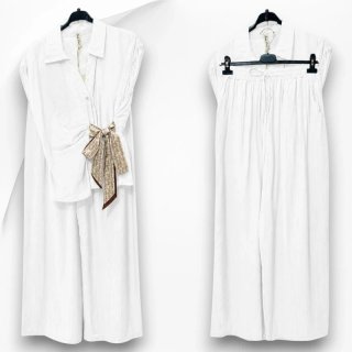 Completo Aloe con fusciacca e pantalone palazzo