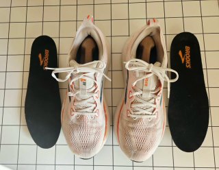 Zapatillas Brooks Glycerin 45.5 Naranja Blanco