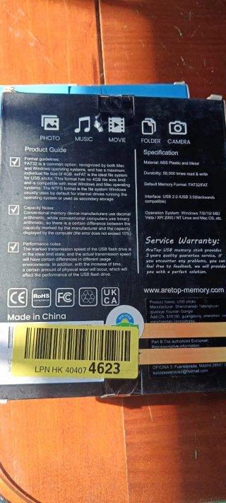 Pack 10 USB 3.0 32GB Aretom Memory