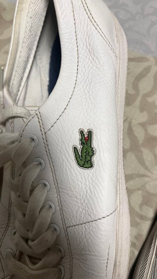 Zapatillas Lacoste Cuero Bajas Blancas