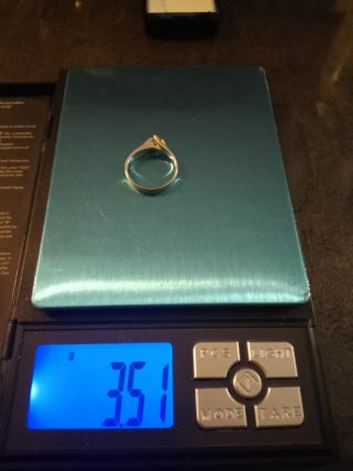 Anello  oro bianco e diamante