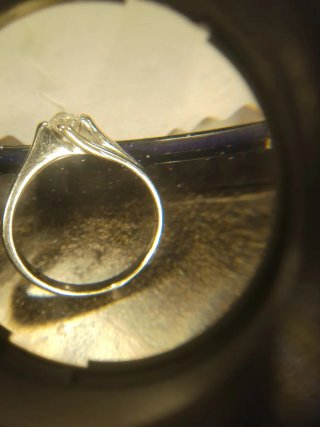 Anello  oro bianco e diamante