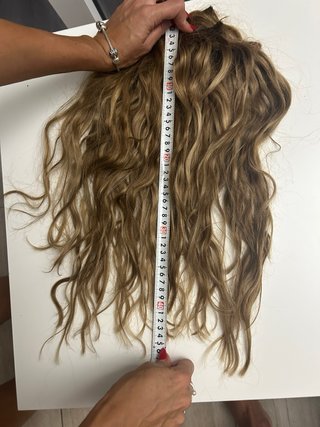 Extensiones de cabello natural rubio