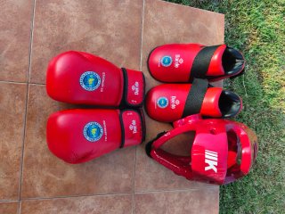 Protecciones Taekwondo ITF Guantes Casco Pies