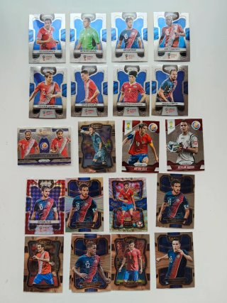 Lote 60 Tarjetas Fútbol Costa Rica Mundiales