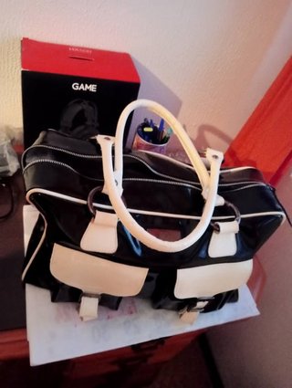 Bolso Negro y Beige
