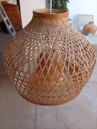 Lámpara de bambú Ikea