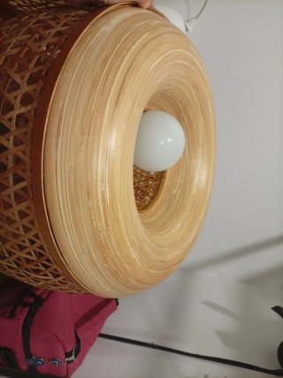 Lámpara de bambú Ikea