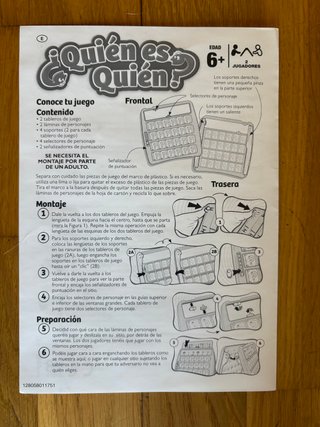 Juego ¿Quién es Quién? +6 años