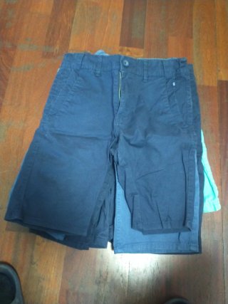 Shorts per bambini verde bluastro