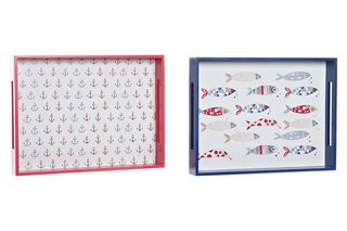 Set de 2 Bandejas Decorativas