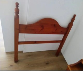 Cabecero cama 90 estilo provenzal madera