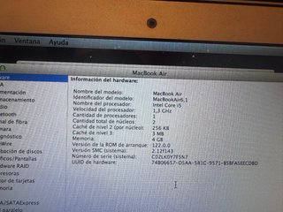 MacBook Air Intel Core i5 4GB RAM