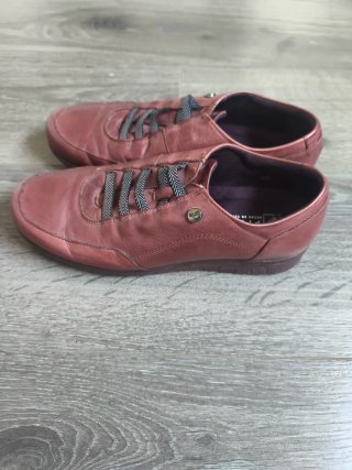 Zapatos Pitillos Piel Mujer Burdeos