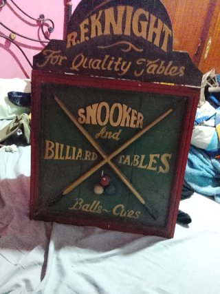 Cuadro Vintage Snooker y Billar