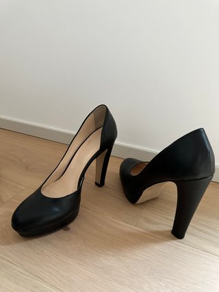 Décolleté nere in pelle